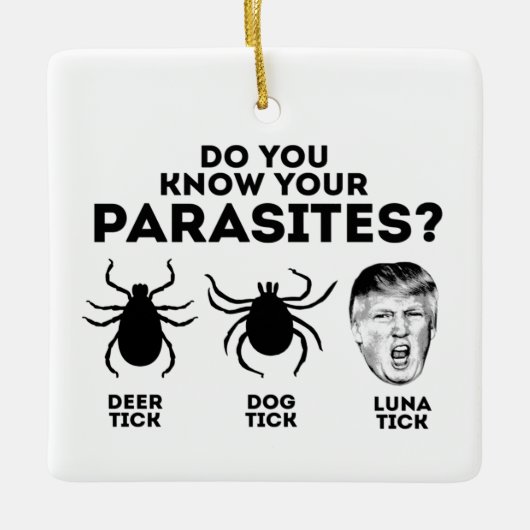 KEN JE PARASIETEN KERAMISCH ORNAMENT (Voorkant)