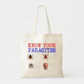 Ken je Parasites Lunatick Anti Joe Biden.png Tote Bag (Voorkant)