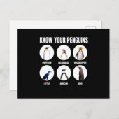 Ken je pinguins Penguin Snow Bird Briefkaart (Voorkant / Achterkant)