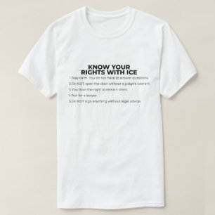 Ken je Rechten tegenover ICE T-shirt