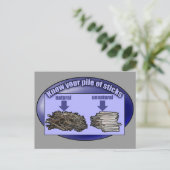 Ken je stapel stokken - briefkaart (Staand voorkant)