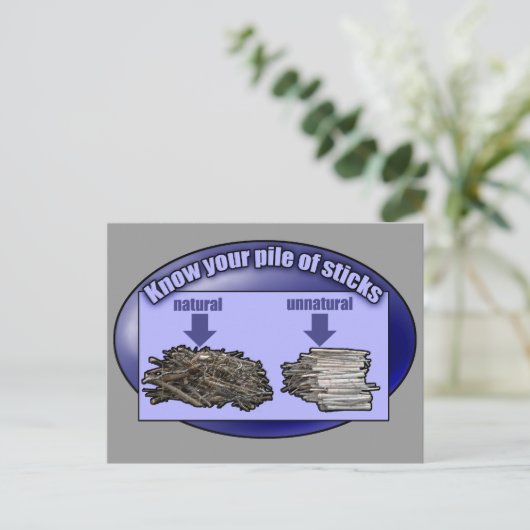 Ken je stapel stokken - briefkaart (Staand voorkant)