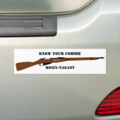 Ken je sukkel Mosin-Nagant bumper sticker (Op auto)