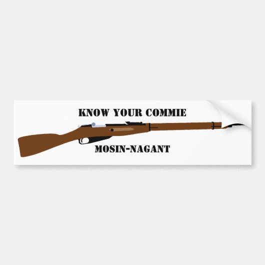 Ken je sukkel Mosin-Nagant bumper sticker (Voorkant)