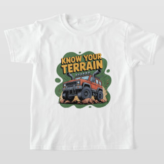 Ken Je Terrein 4x4 Off Road Truck Cartoon T-shirt