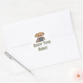 Ken je vijand ronde sticker (Envelop)
