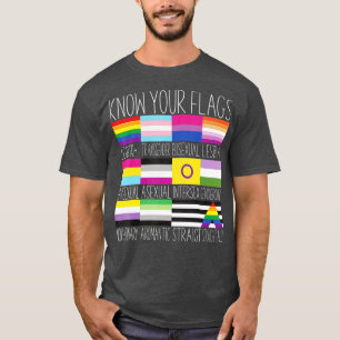 Ken je vlaggen LGBTQ+ Gay Pride Flag Transgender T-shirt