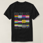 Ken je vlaggen LGBTQ+ Gay Pride Flag Transgender T-shirt (Design voorkant)