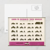 Ken je voertuigen gepantserde auto's briefkaart (Voorkant / Achterkant)