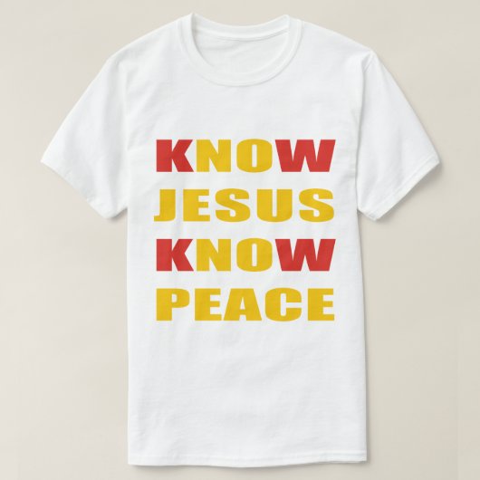KEN JESUS KEN VREDE T-SHIRT (Design voorkant)