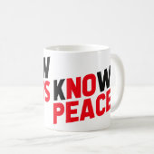Ken Jesus Know Peace Christelijk Koffiemok (Voorkant rechts)