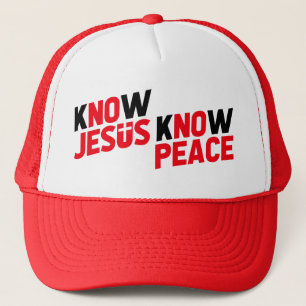 Ken Jesus Know Peace Christelijk Trucker Pet