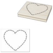 Ken Jesus Know Peace Heart lijst Art stempel (Gestempeld)