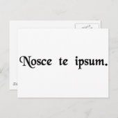 Ken jezelf. briefkaart (Voorkant / Achterkant)