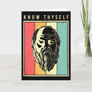 Ken jezelf Filosofen Retro Filosofie Tank Top Kaart
