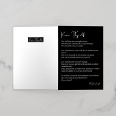 Ken jezelf inspirerend poëzie folie wenskaart (Buiten Laag)