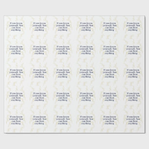 Ken jezelf - Krachtige Motivatie quote voor In Cadeaupapier