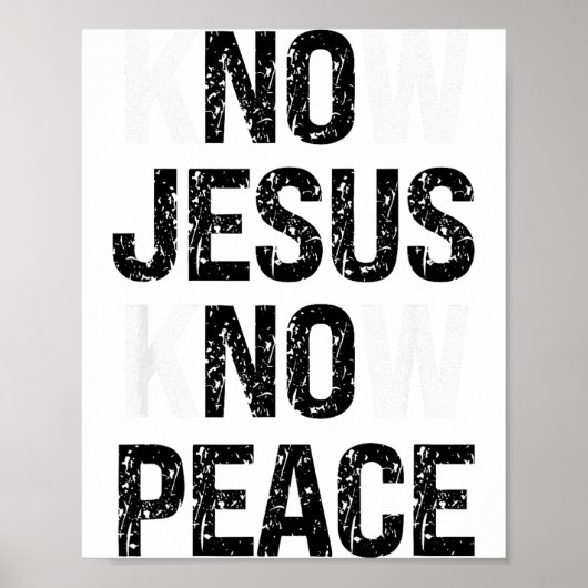 Ken Jezus Ken Vrede Christelijke Vibes Poster (Voorkant)