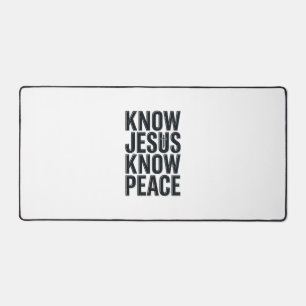 Ken Jezus Ken Vrede Vintage Christelijke Typografi Bureaumat