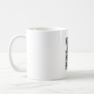 Ken Jezus Ken Vrede Vintage Christelijke Typografi Koffiemok