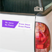 Ken Jezus, Know Peace Bumpersticker (Op Truck)