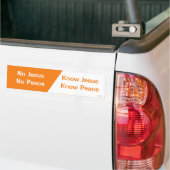 Ken Jezus, Know Peace Bumpersticker (Op Truck)