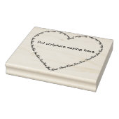 Ken Jezus weet dat vredeshart lijst 2 kunststempel Rubberstempel (Stempel)