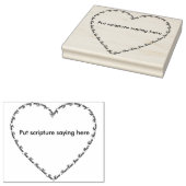 Ken Jezus weet dat vredeshart lijst 2 kunststempel Rubberstempel (Gestempeld)