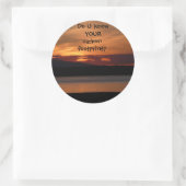 Ken jij JOUW CO2-voetafdruk? -Sticker Ronde Sticker (Tas)