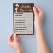 Ken jij Mom AA Cowgirl Shower Game Kaart? Flyer (Hand)