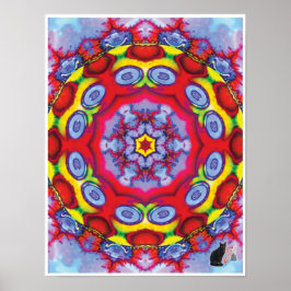 Ken Kinetic Collage Kaleidoscope Poster