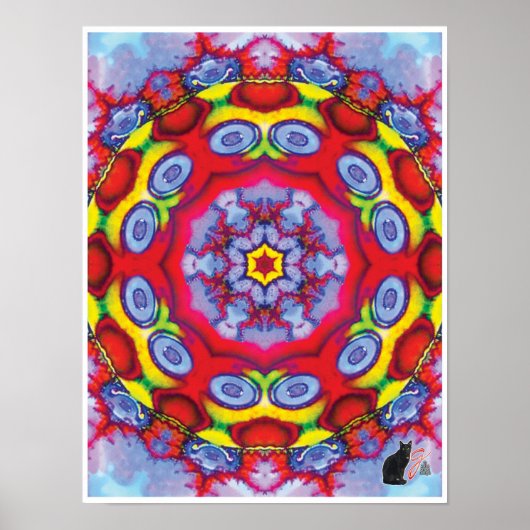 Ken Kinetic Collage Kaleidoscope Poster (Voorkant)