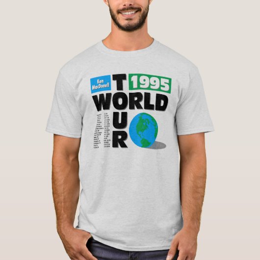 Ken MacDonell World Tour (1995) T-shirt (Voorkant)