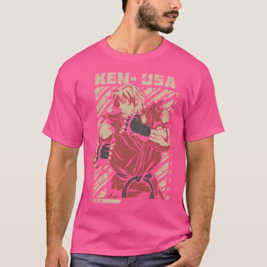 Ken Masters - Street Fighter T-shirt (Voorkant)