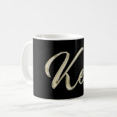 Ken Name whitegold Tasse Teetasse Kaffeetasse Koffiemok (Voorkant links)