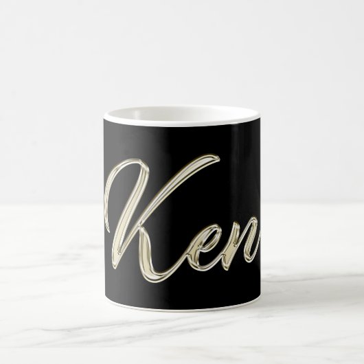 Ken Name whitegold Tasse Teetasse Kaffeetasse Koffiemok (Center)