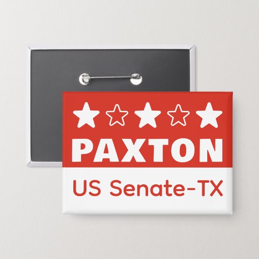 Ken PAXTON voor US Senaat Texas 2026 Button (Voorkant / Achterkant)
