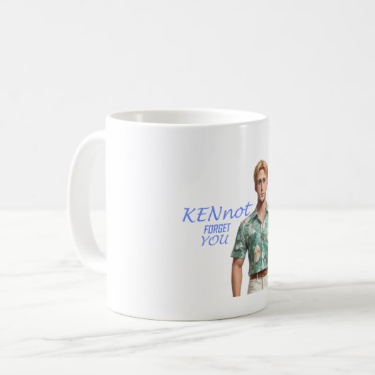 Ken pop " KEN vergeet je niet" Koffiemok (Voorkant links)