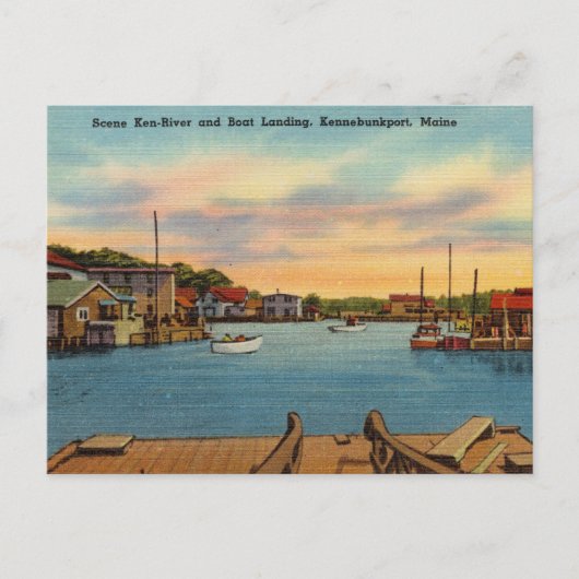 Ken-River Boat Landing, Kennebunkport, Maine Briefkaart (Voorkant)
