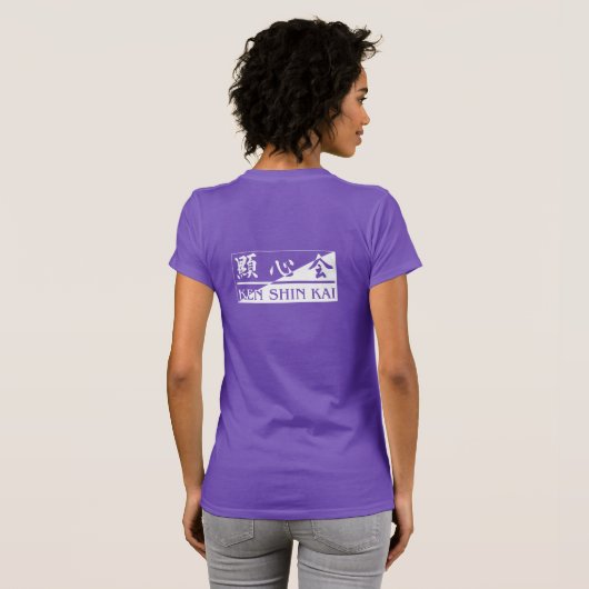 Ken Shin Kai club shirt - womens purple (Achterkant volledig)