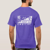 Ken Shin Kai t-shirt met zakdoekjes - paars (Achterkant)