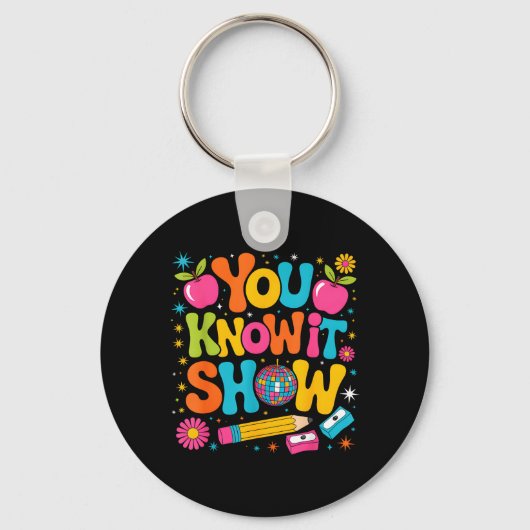 Ken Show Leraar Student Staat Toetsdag Sleutelhanger (Voorkant)