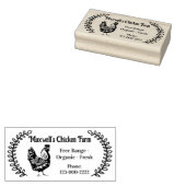 Ken takken Klassieke Ei Karton Etikettering Rubberstempel (Gestempeld)