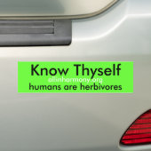 Ken Thyself-Bumpersticker Bumpersticker (Op auto)
