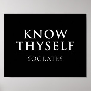 Ken Thyself - Socrates Poster