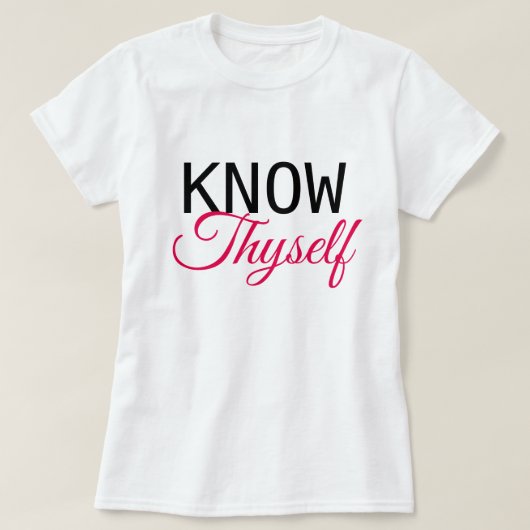 Ken Thyself T-shirt (Design voorkant)