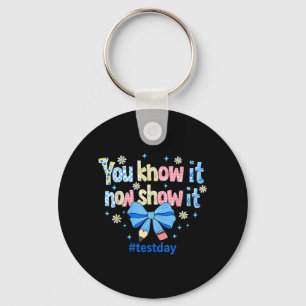 Ken Toon Testen Dag Motivatie Docent Sleutelhanger