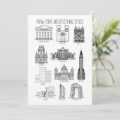 Ken uw architectuurstijlen Gebouwen Kaart (Staand voorkant)