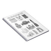 Ken uw architectuurstijlen Gebouwen Notitieboek (Rechterzijde)