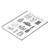 Ken uw architectuurstijlen Gebouwen Notitieboek (Linkerzijde)